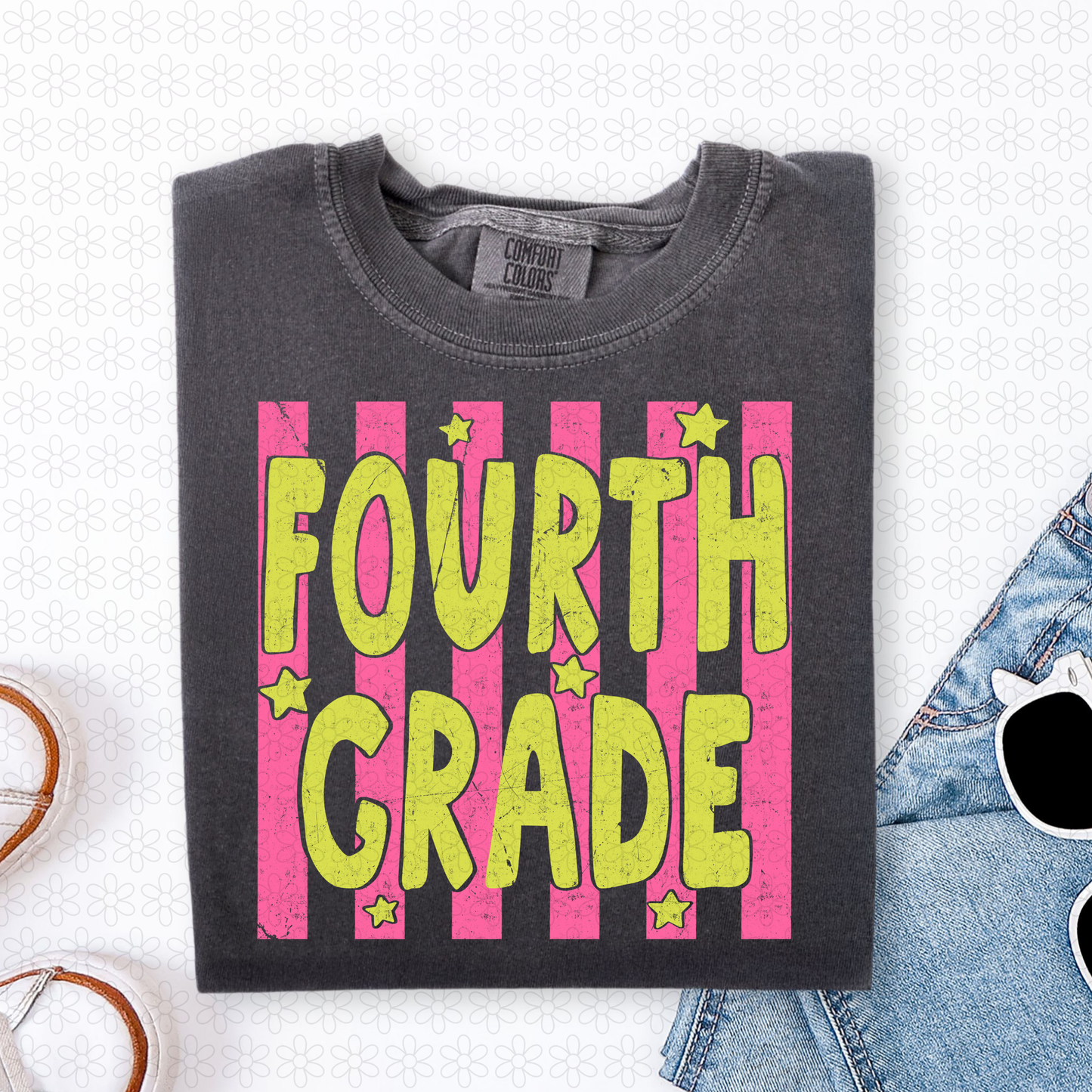 Grades Pink Stripes (Multiple Colors) Completed Tee