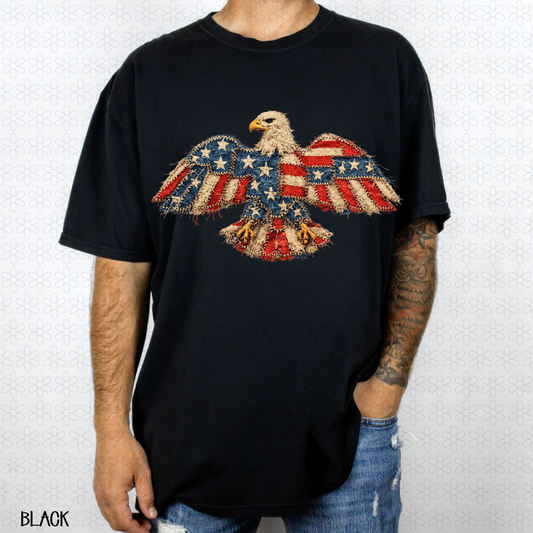 Frayed Eagle Completed Tee