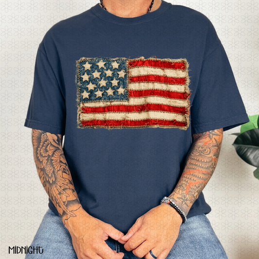 Frayed Flag Completed Tee