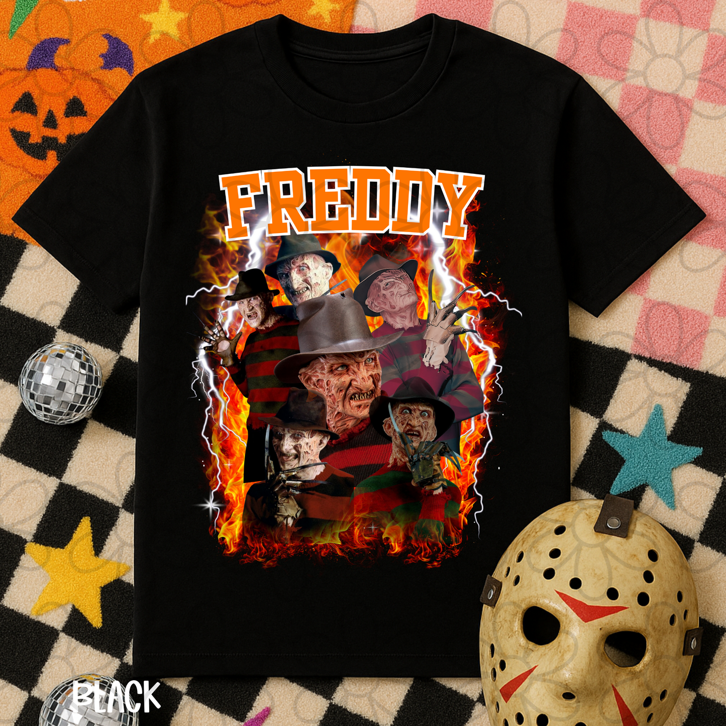 Freddy Krueger Halloween Graphic  Kids Completed Tee