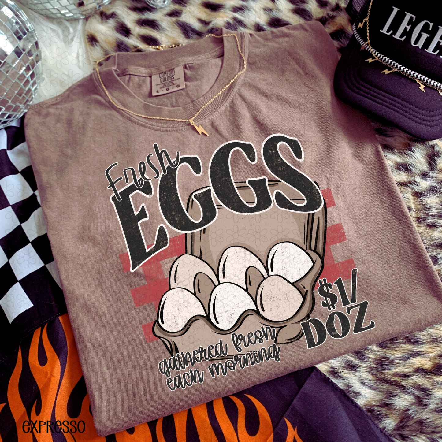 Fresh Eggs DTF Transfer