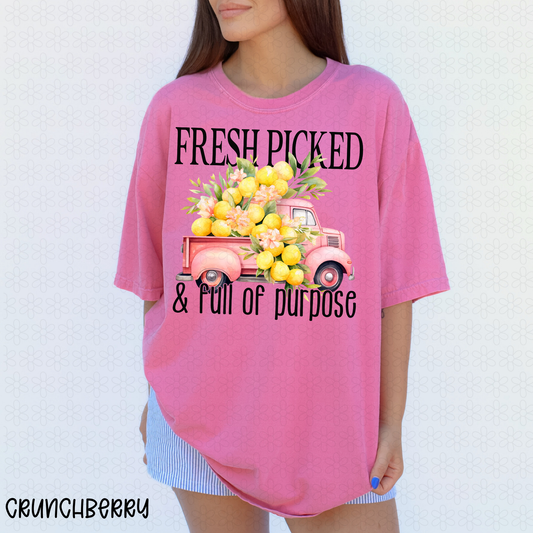 Fresh Picked And Full Of Purpose  DTF Transfer