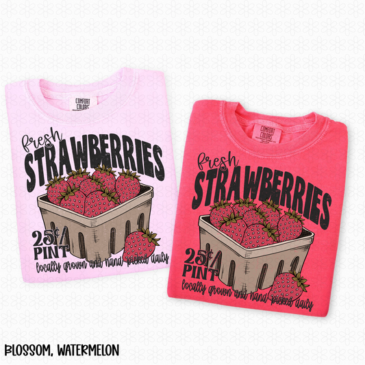 Fresh Strawberries DTF Transfer