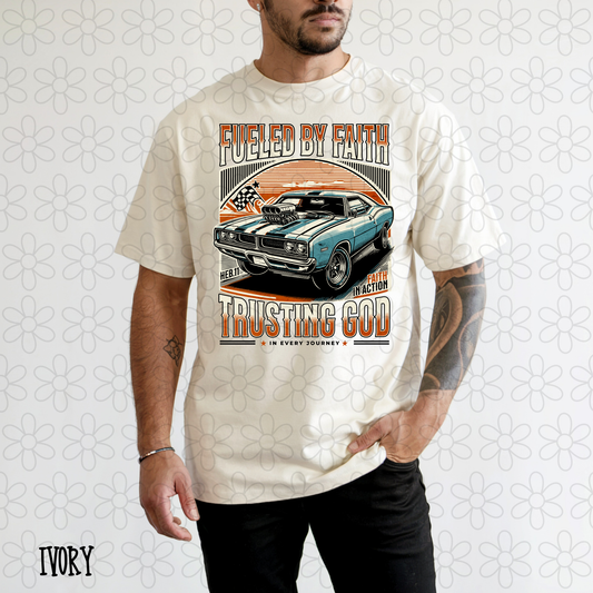 Fueled By Faith Trusting God In Every Journey Completed Tee