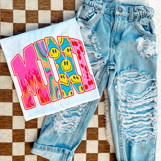 Funky Retro Mini Kids Completed Tee