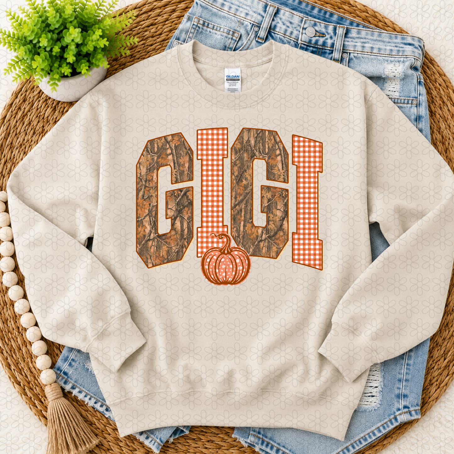 Camo checkered FALL (Multiple Options) DTF Transfer