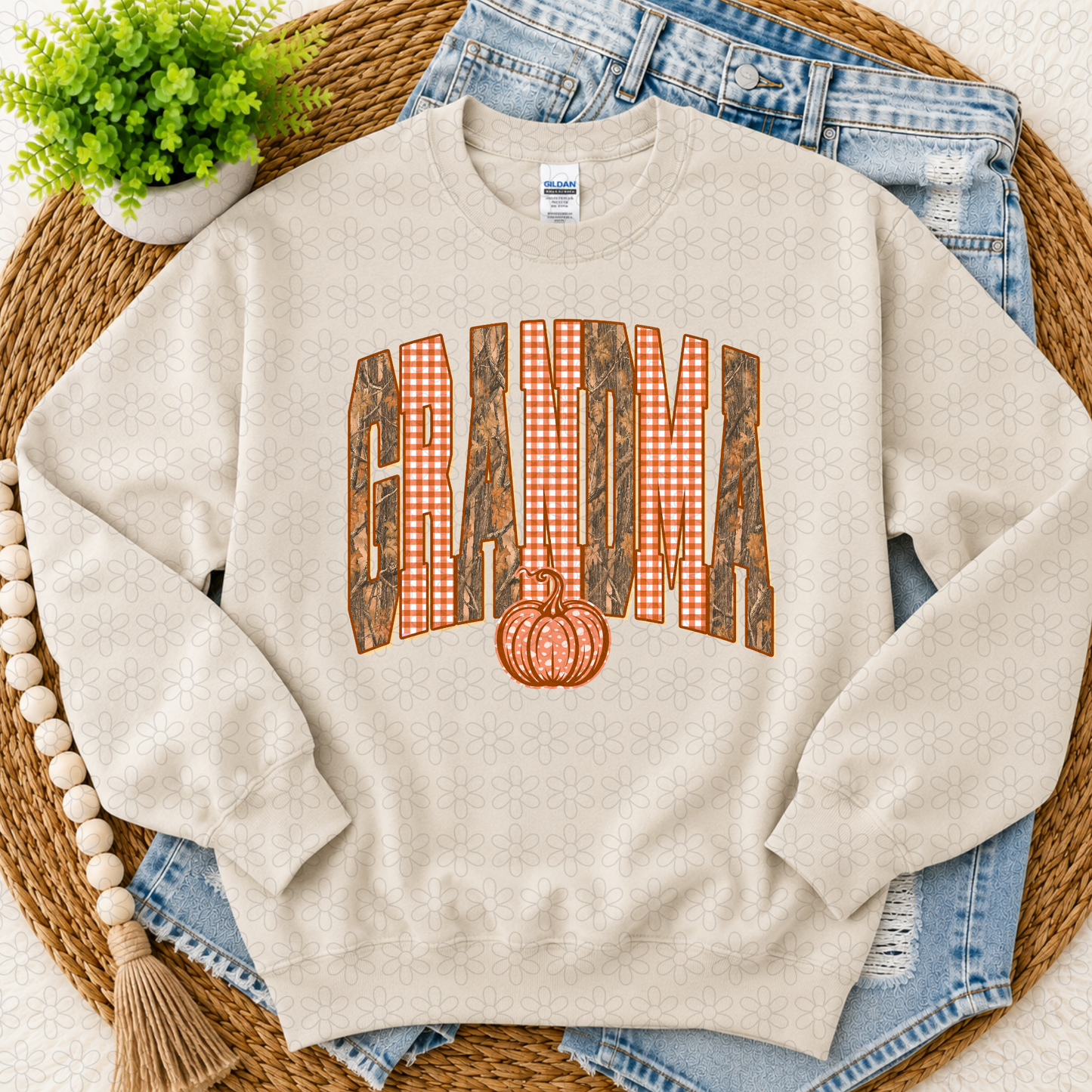 Camo checkered FALL (Multiple Options) DTF Transfer