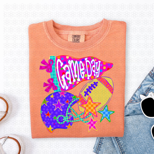Game Day Football Completed Tee