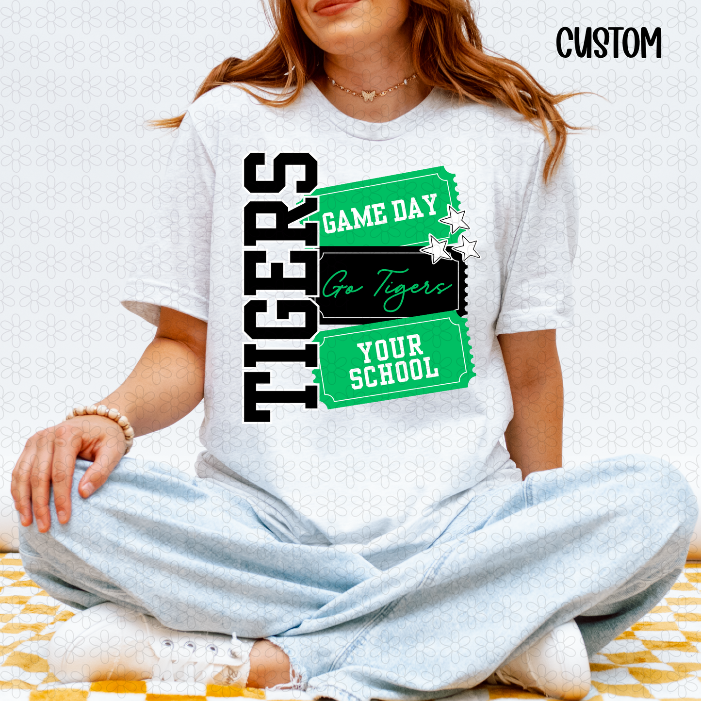 Game Day Tickets CUSTOM ANY COLORS DTF Transfer