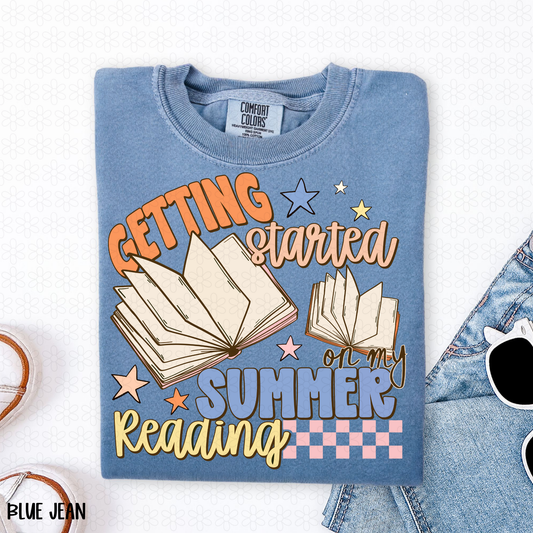 Getting Started On My Summer Reading Completed Tee
