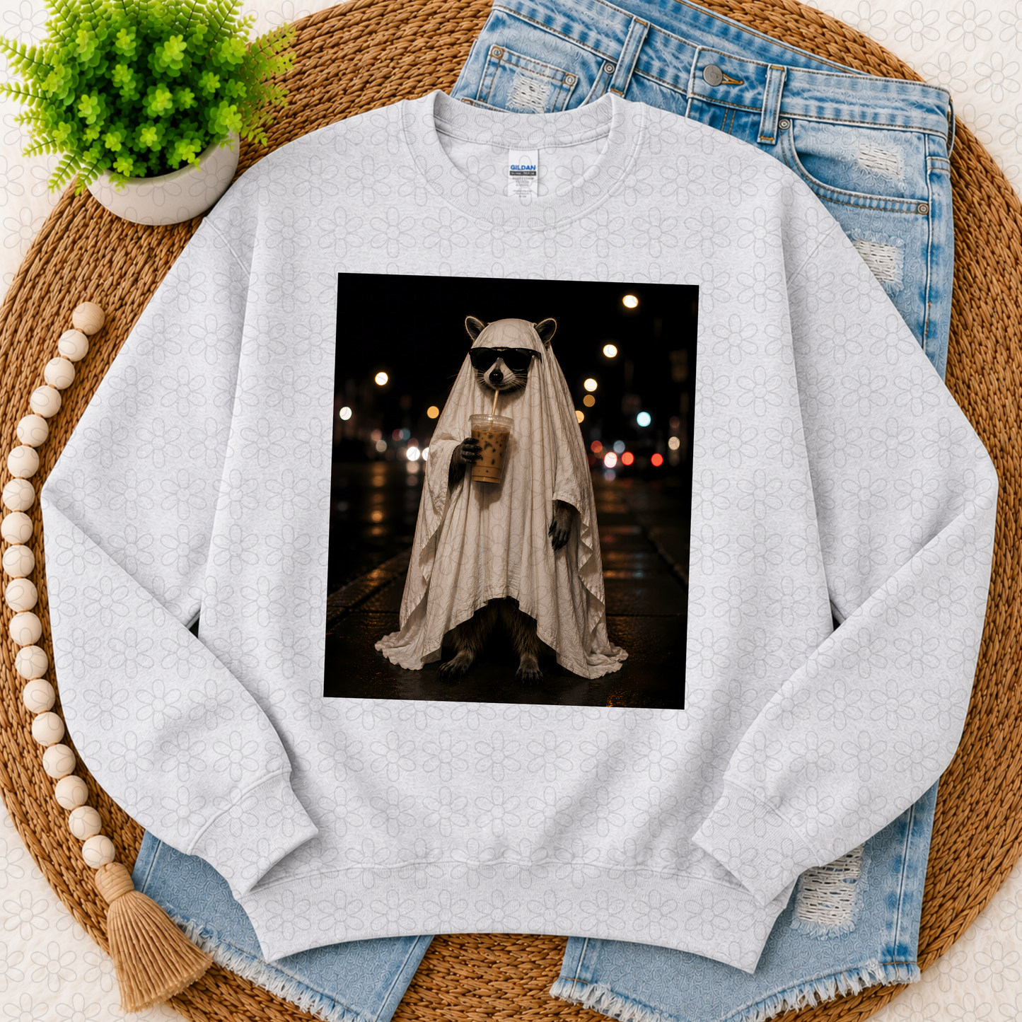 Ghost Racoon Completed Tee