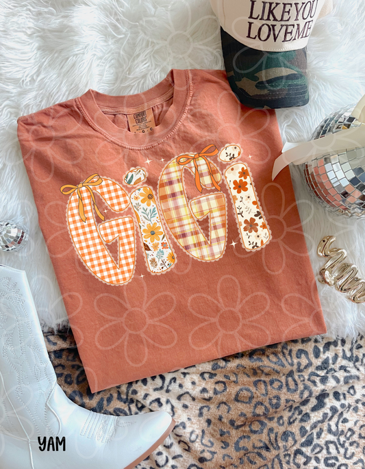 Gigi Fall Flowers Bows DTF Transfer