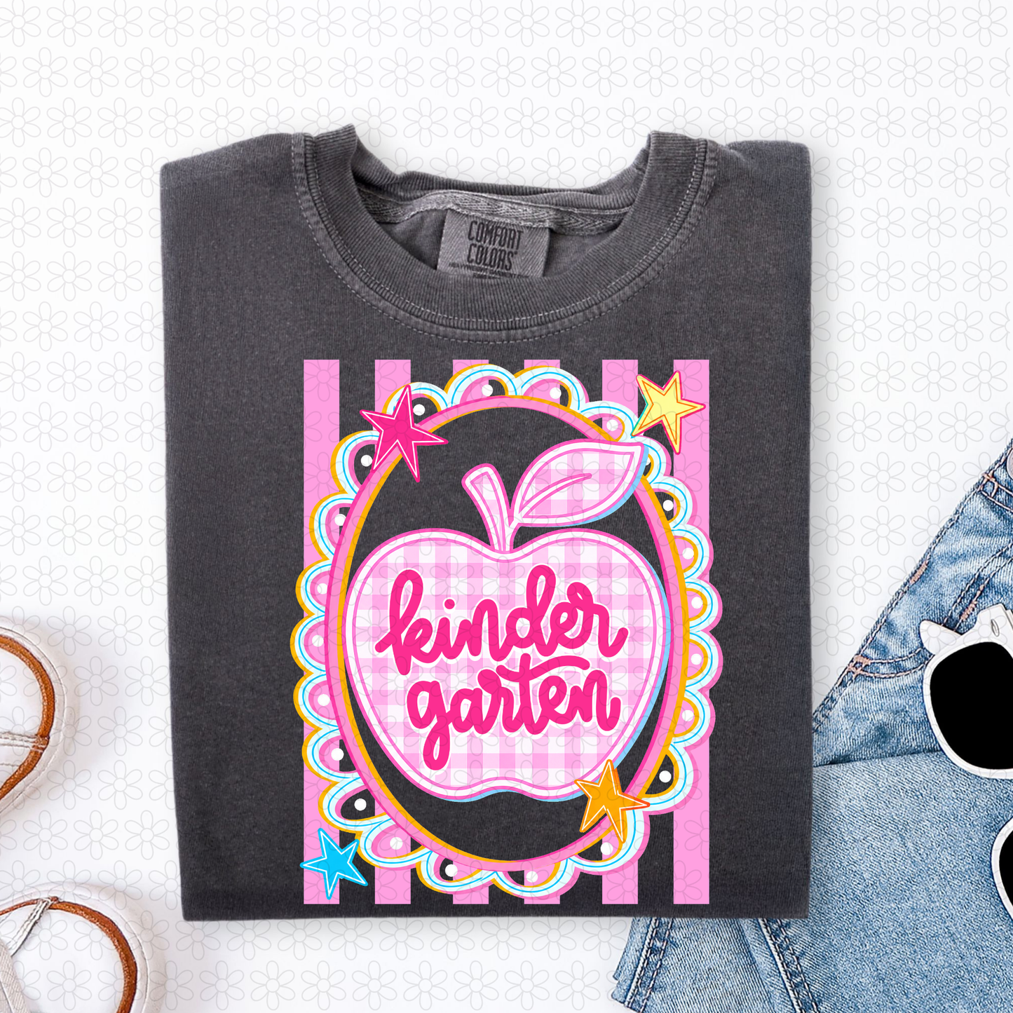 Gingham Apple Grades (Multiple Options) Completed Tee