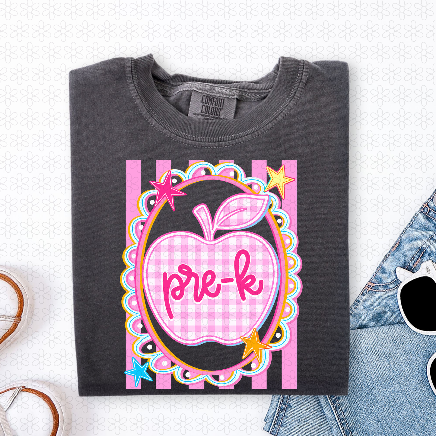 Gingham Apple Grades (Multiple Options) Completed Tee