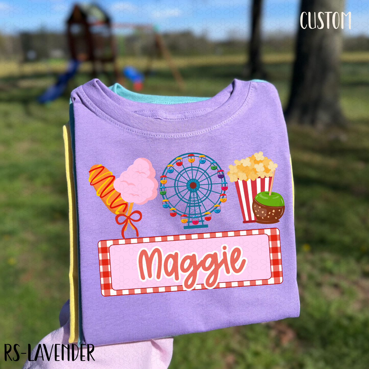 Girl Fair Custom Name Plate Completed Tee