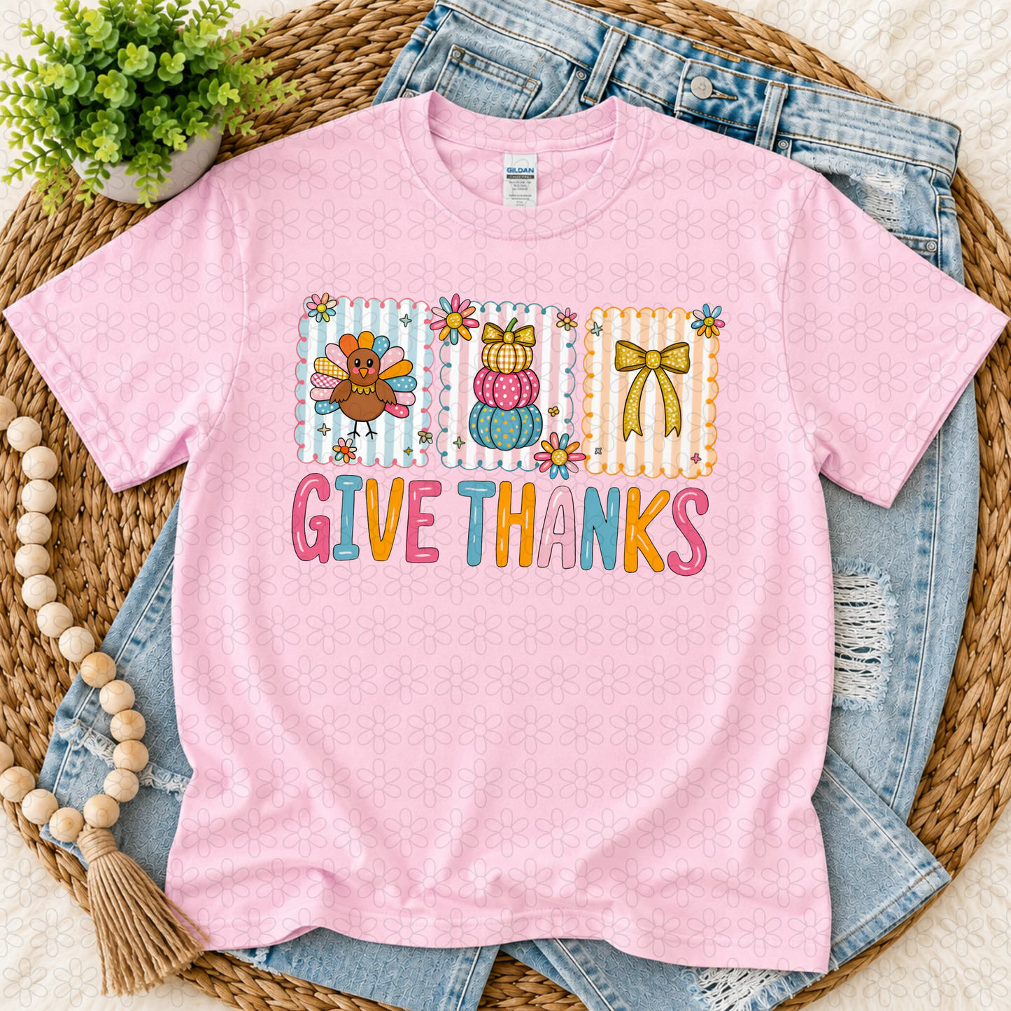Give Thanks DTF Transfer