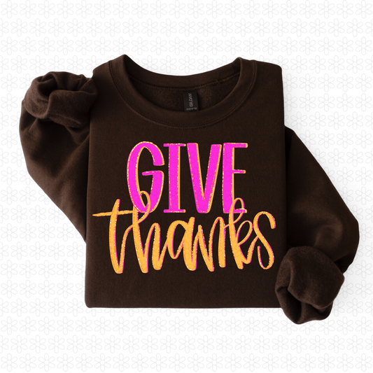 Give Thanks Completed Tee