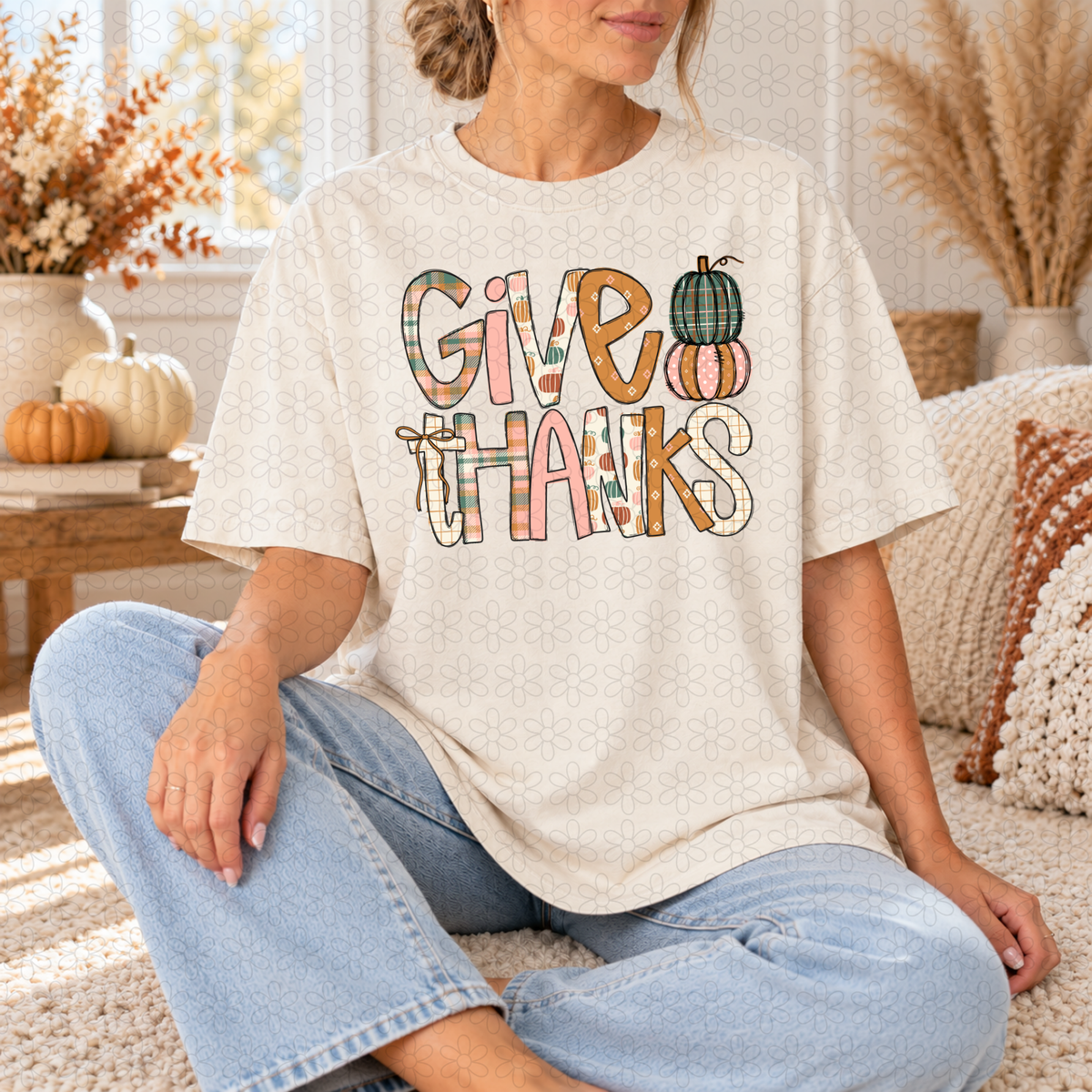 Give thanks Completed Tee