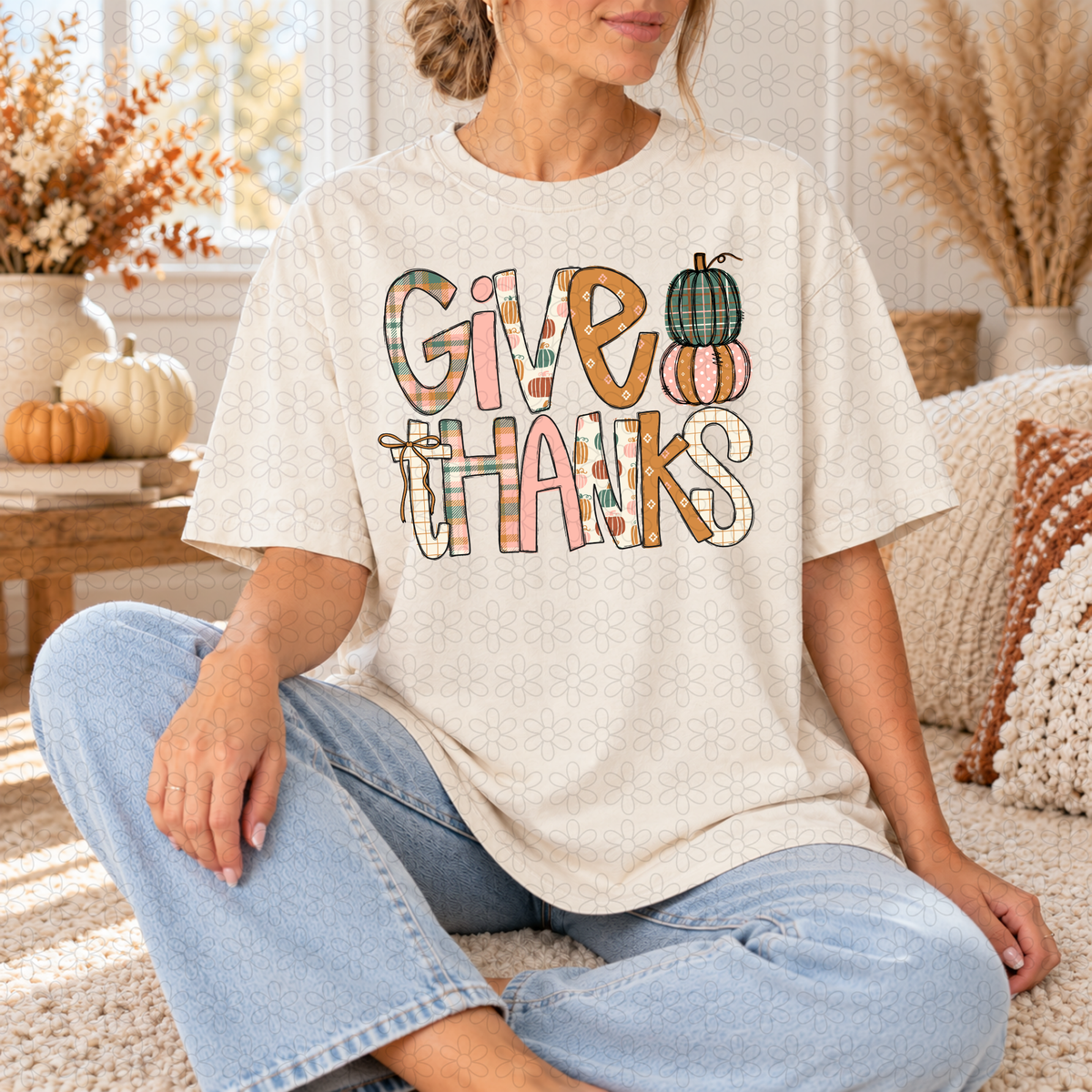 Give thanks  DTF Transfer
