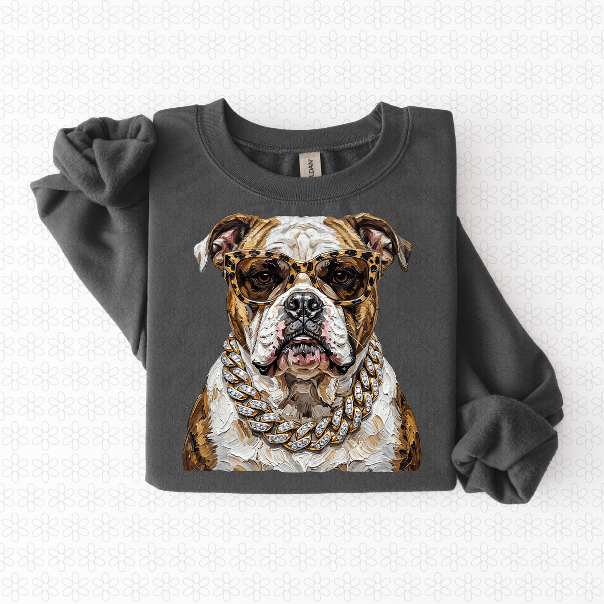 Glam Bulldog Completed Tee