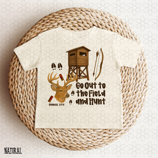 Go Out To The Field And Hunt Kids Completed Tee