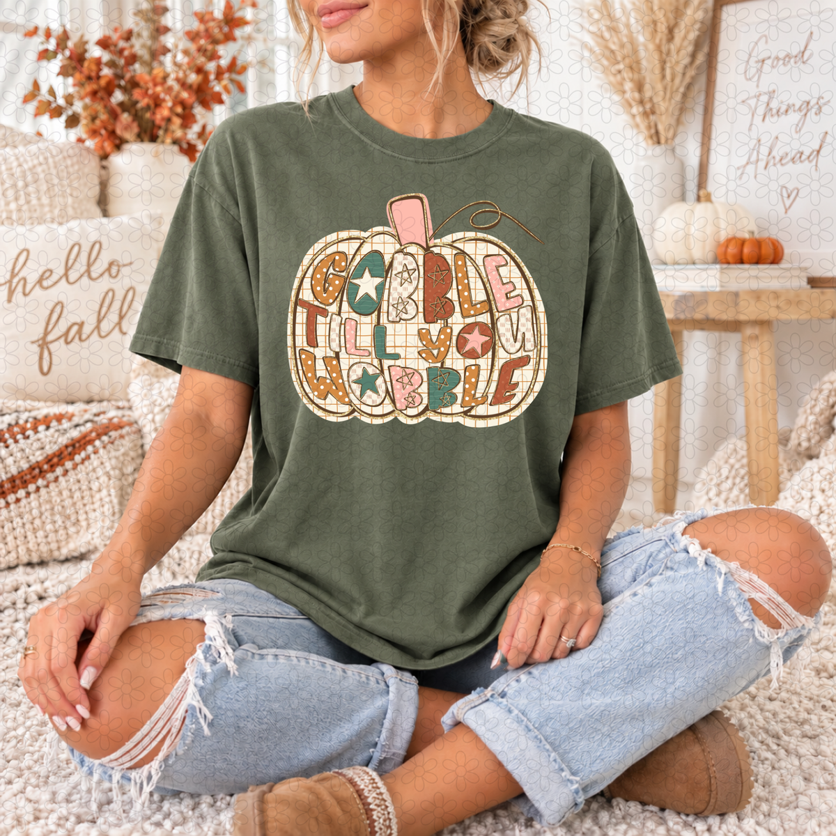 Gobble Till you wobble Completed Tee