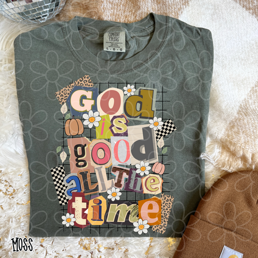 God Is Good All The Time Retro Ransom Kids Completed Tee