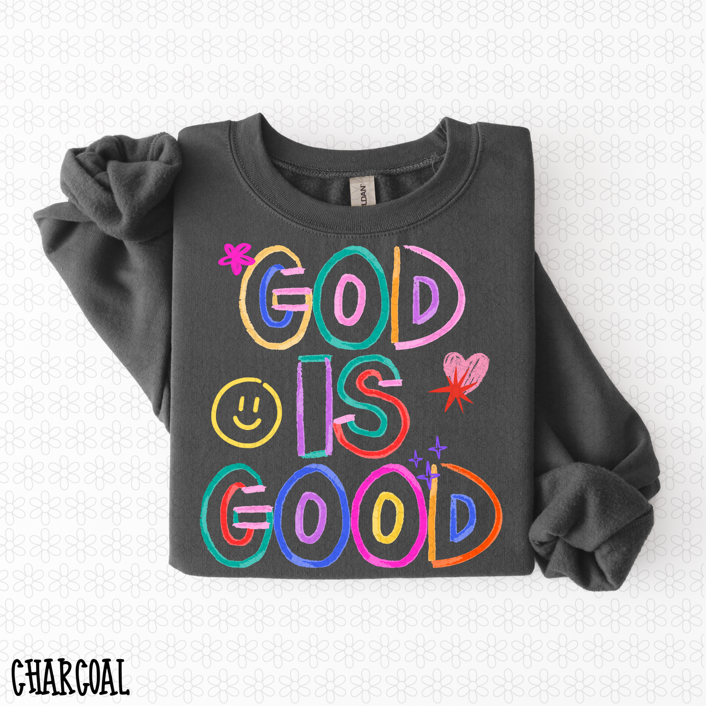 God Is Good Retro Multicolor DTF Transfer