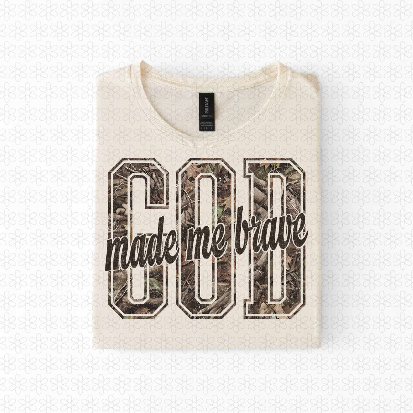 God Made Me Brave Completed Tee