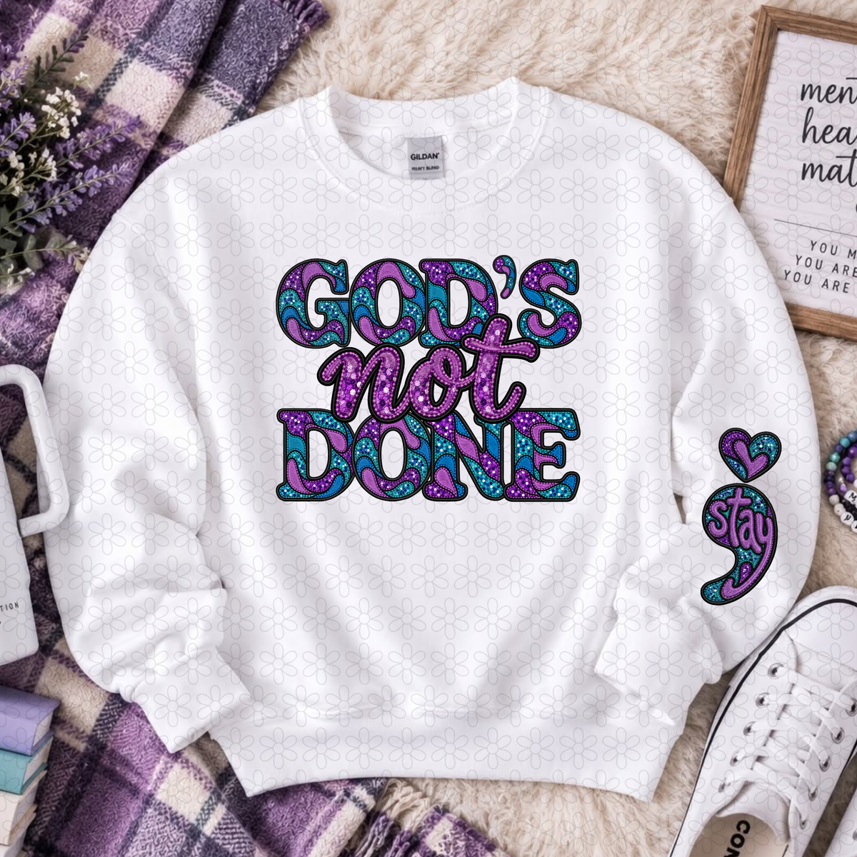 God's Not Done DTF Transfer