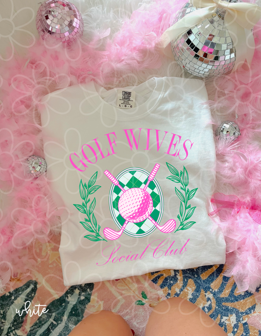 Golf Wives Social Club DTF Transfer