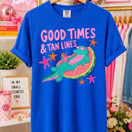 Good Times & Tan Lines Completed Tee