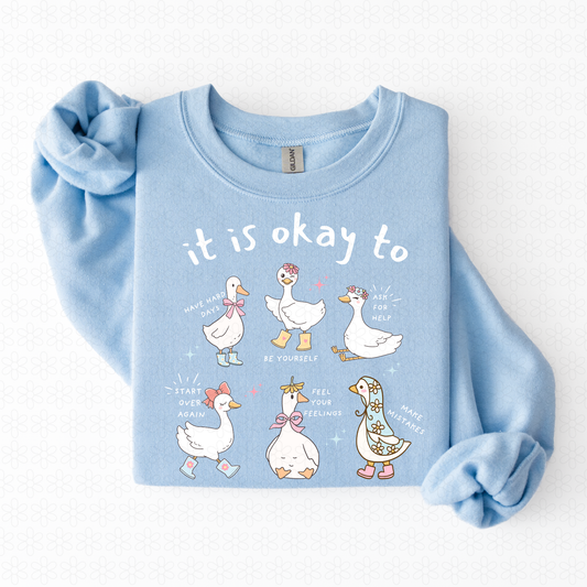 Goose It Is Okay To Kids Completed Tee