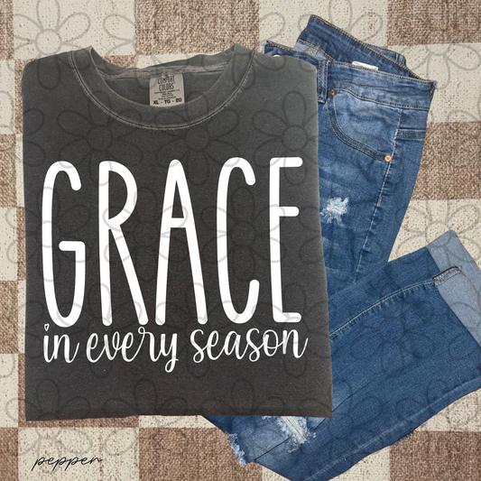 Grace In Every Season Kids Completed Tee