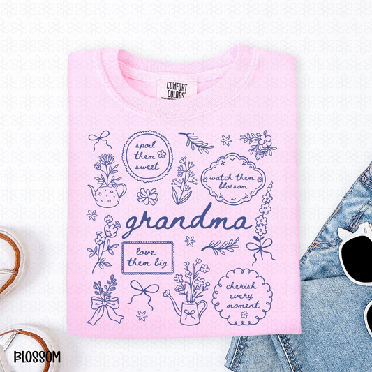 Grandma-Blue DTF Transfer