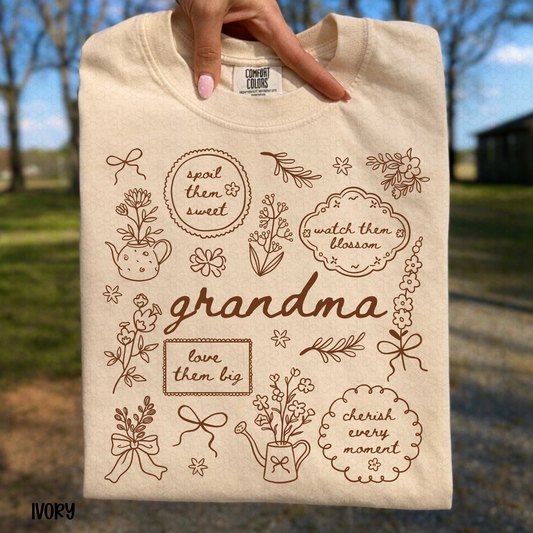 Grandma-Brown Completed Tee