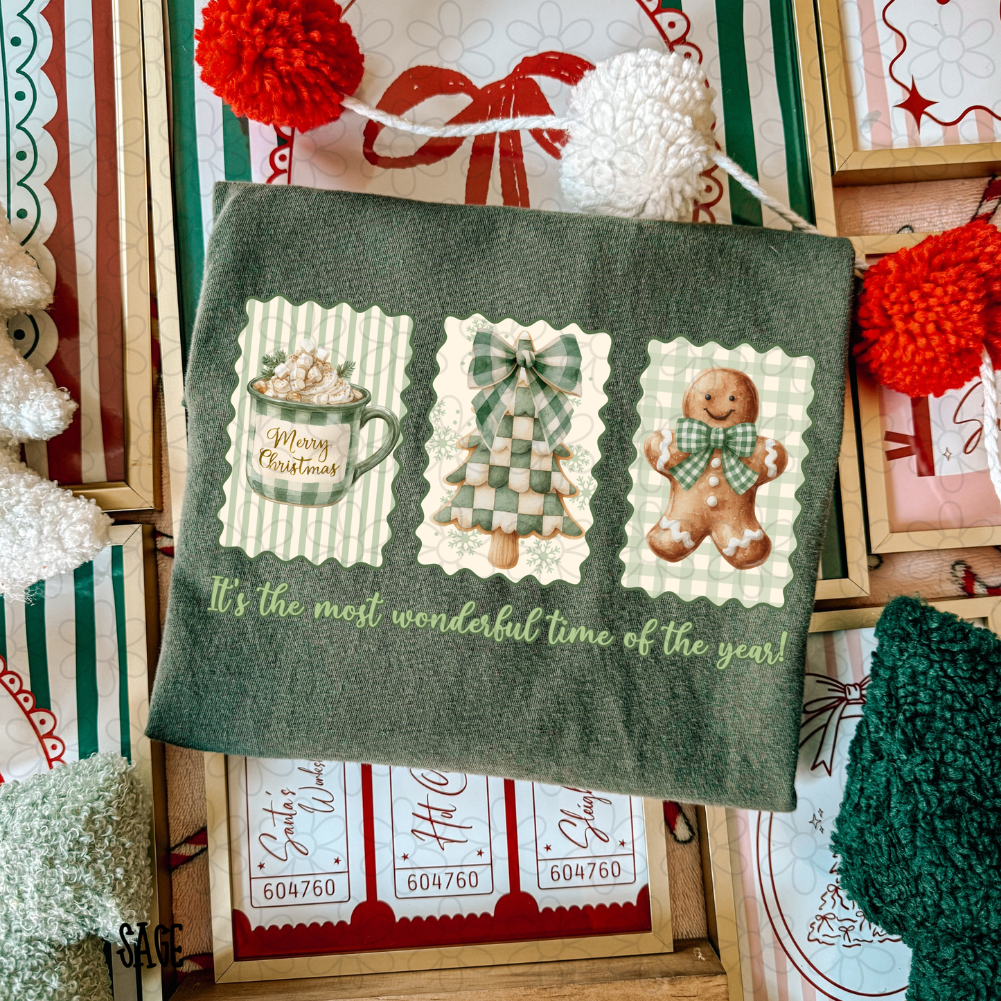 Green It's The Most Wonderful Time Of The Year DTF Transfer