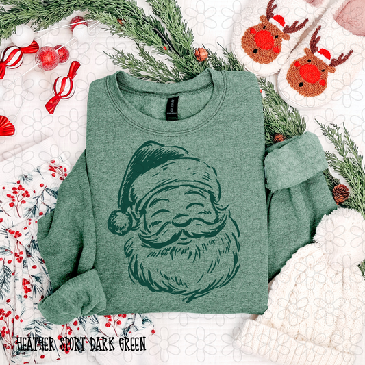Green Santa Claus Kids Completed Tee
