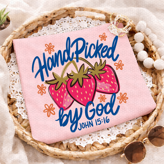 HAND PICKED BY GOD DTF Transfer