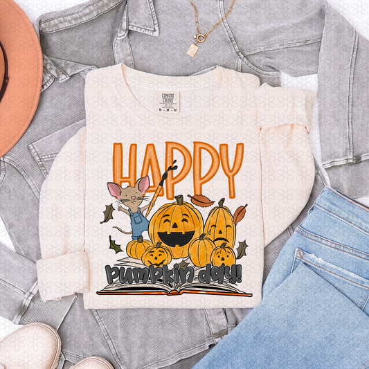 HAPPY pumpkin day! Completed Tee