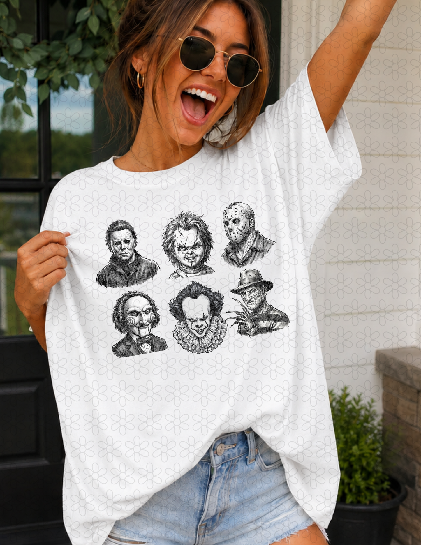 HORROR CHARACTERS (Multiple Color Options) Completed Tee