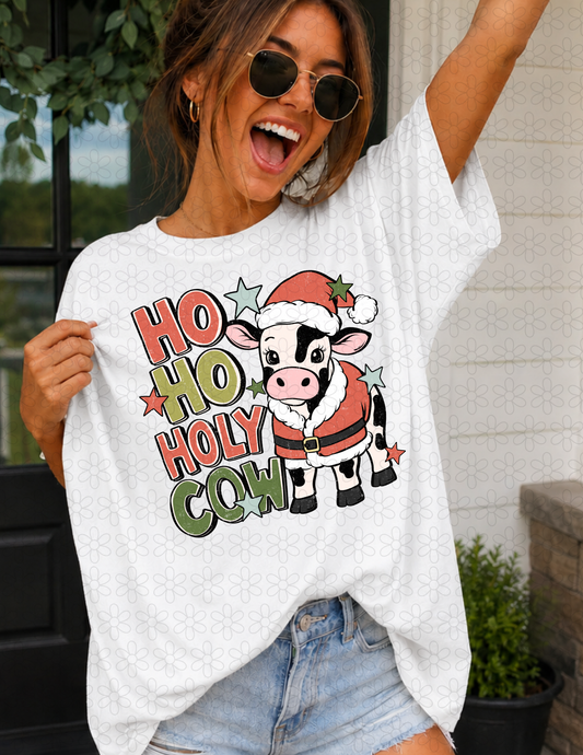 HO HO HOLY COW Completed Tee