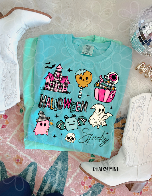 Halloween Doodles Completed Tee