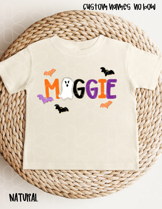 Halloween Ghost Custom Names DTF Transfer