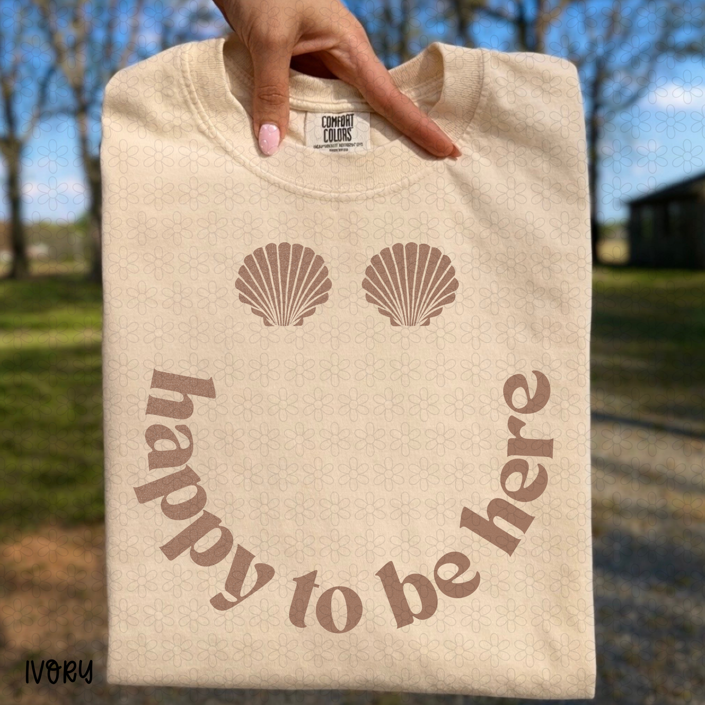 Happy To Be Here- Multiple Color Options DTF Transfer