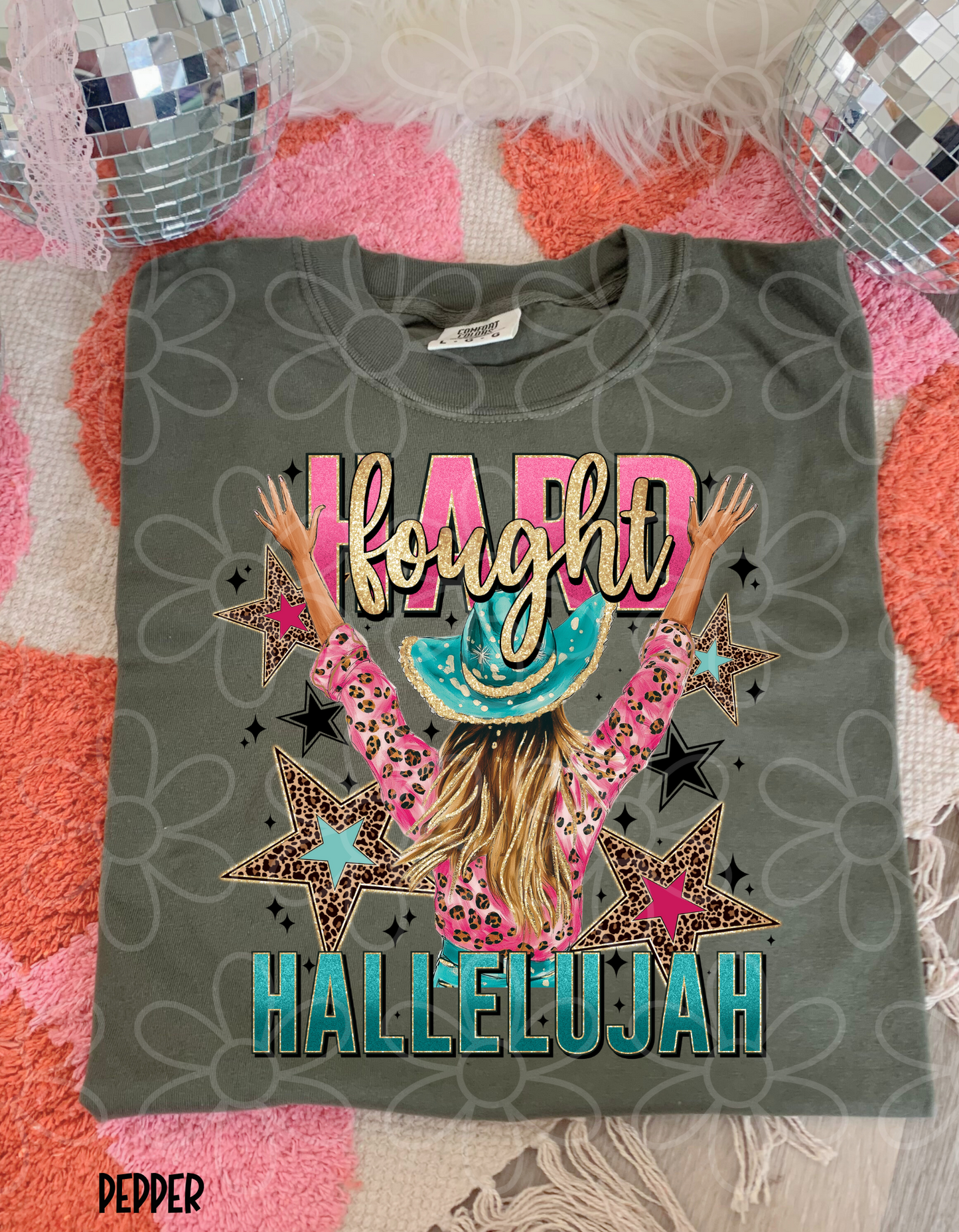 Hard Fought Hallelujah Western Completed Tee