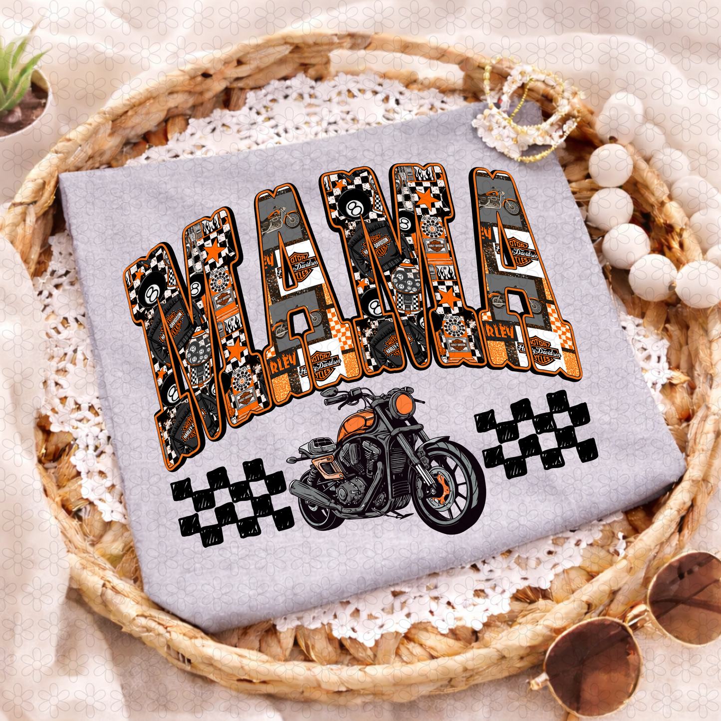 Harley Mama Completed Tee