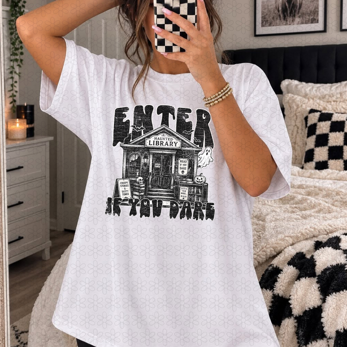Haunted Library Completed Tee