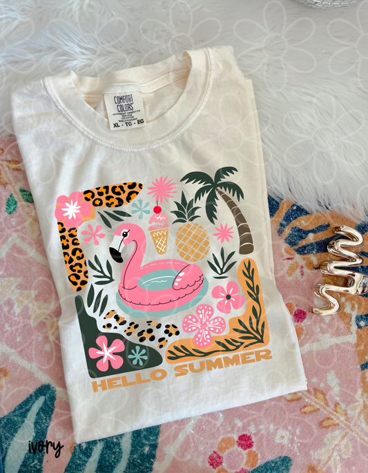 Hello Summer Completed Tee