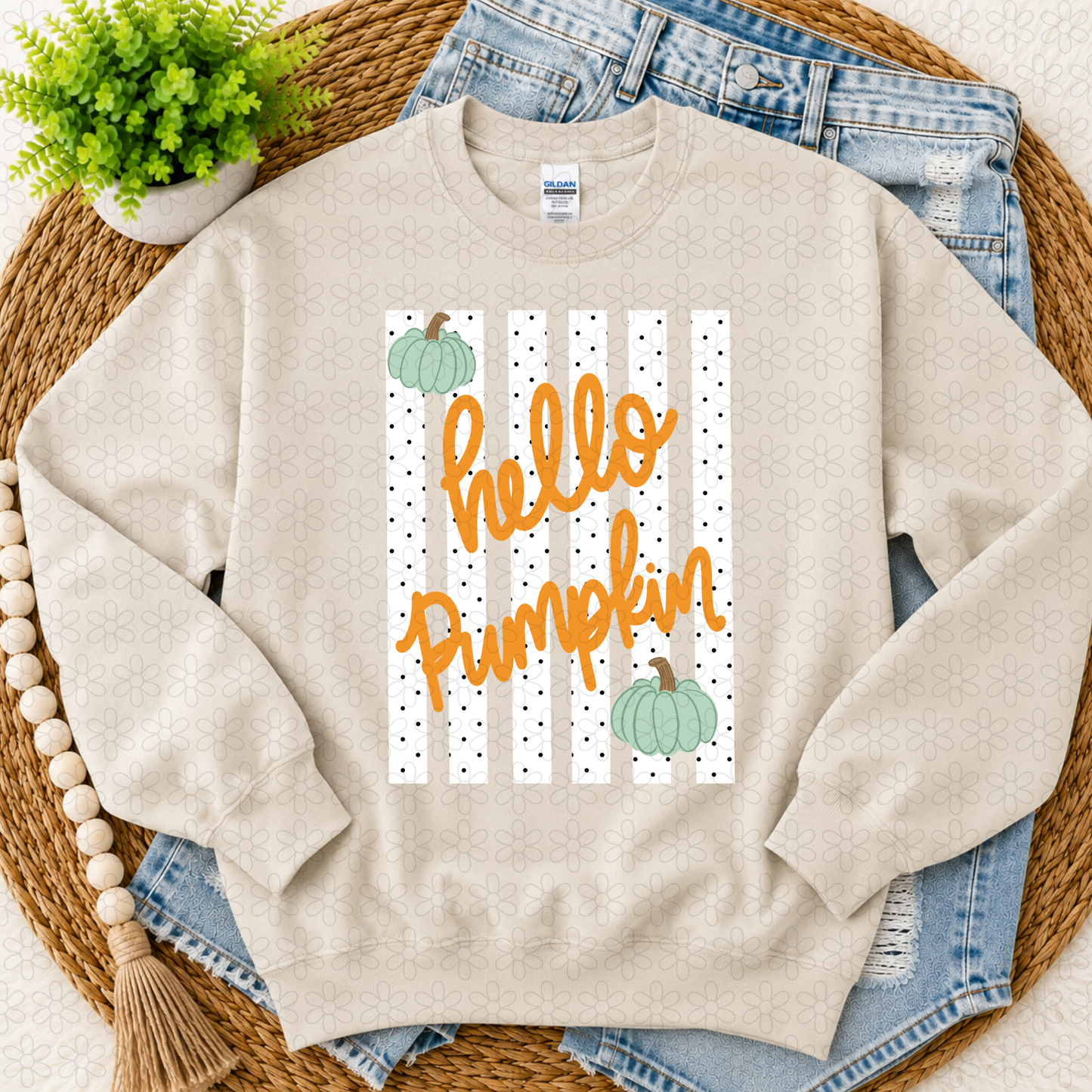 Hello Pumpkin Completed Tee